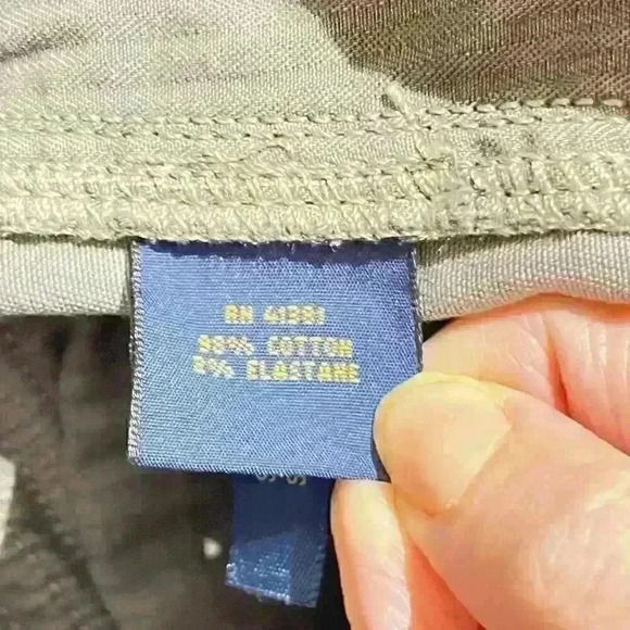 Polo Ralph Lauren Pants Cargo Jogger Zip Ankle Hiking Military Y2K Utility Khaki - Picture 11 of 14